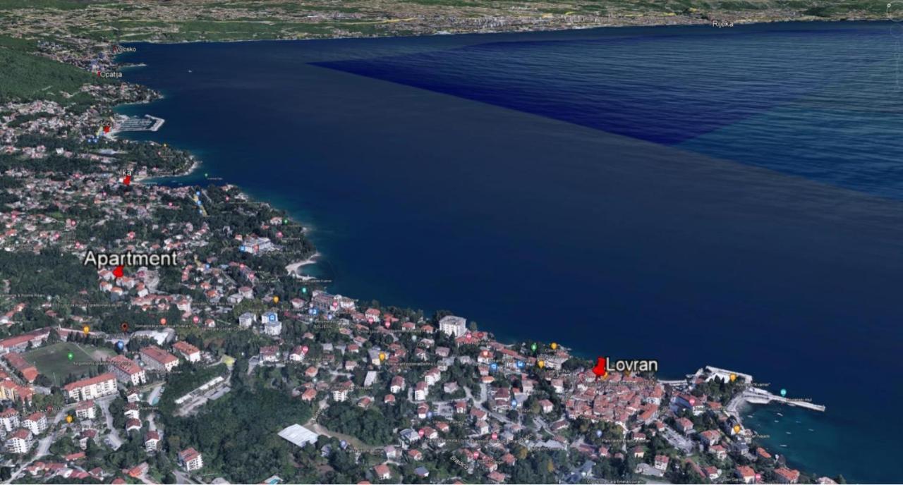 Apartment With Direct Sea View, Free Parking And Close To Beaches And Promenade Lovran Exterior foto